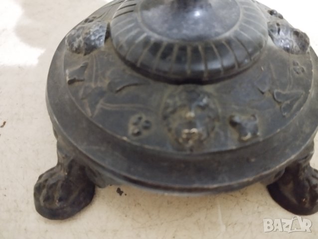 стар бароков свещник, снимка 2 - Други ценни предмети - 44252772