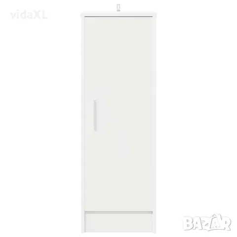 vidaXL Шкаф за обувки, бял, 32x35x92 см, инженерно дърво, снимка 4 - Шкафове - 56147866