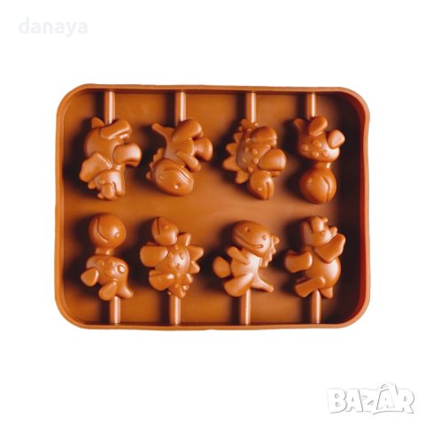 4020 Силиконова форма за домашни близалки Динозавърчета