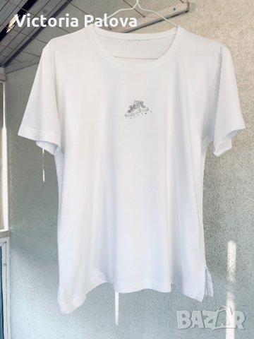 Качествена бяла тениска биопамук, снимка 5 - Тениски - 35527421