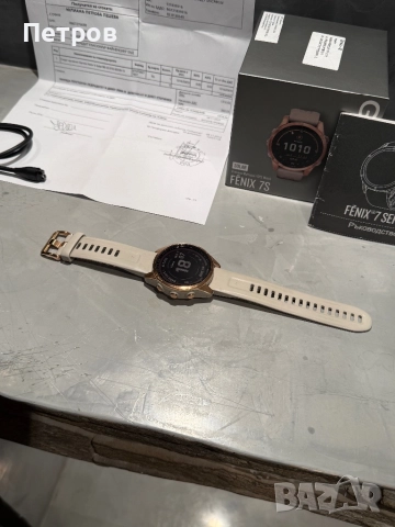 КАТО ЧИСТО НОВ Garmin Fenix 7S Solar + гаранция, снимка 4 - Смарт гривни - 52488397
