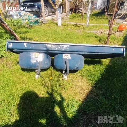 Двойна мивка с плот от алпака, снимка 1