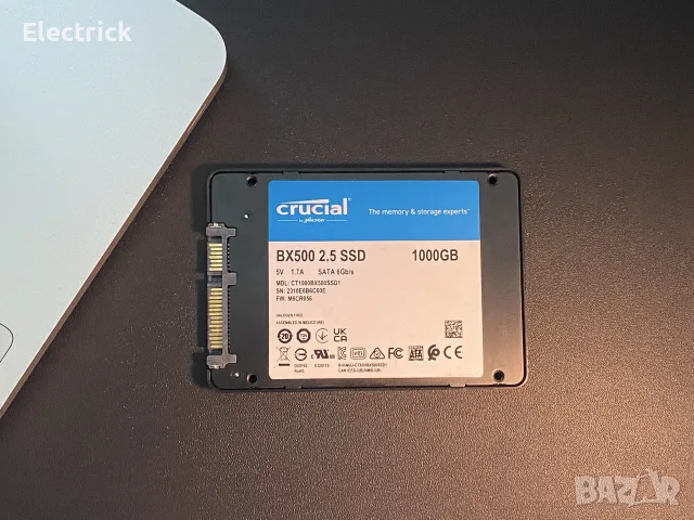 Crucial BX500 SSD 1TB (1000GB) 2.5", снимка 2 - Твърди дискове - 56092134