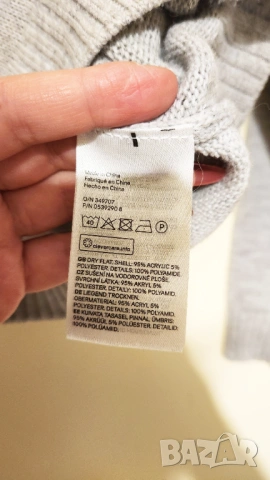 Коледен пуловер сив с пингвини, снимка 7 - Блузи с дълъг ръкав и пуловери - 53157328