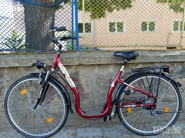 28 цола алуминиев велосипед с 7 скорости усилени капли амортисьори предни като нов 