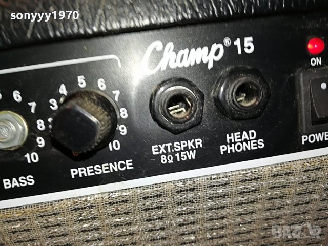 CHAMP 15 GUITAR AMPLIFIER-ВНОС SWISS  0707221125L, снимка 13 - Ресийвъри, усилватели, смесителни пултове - 37314953