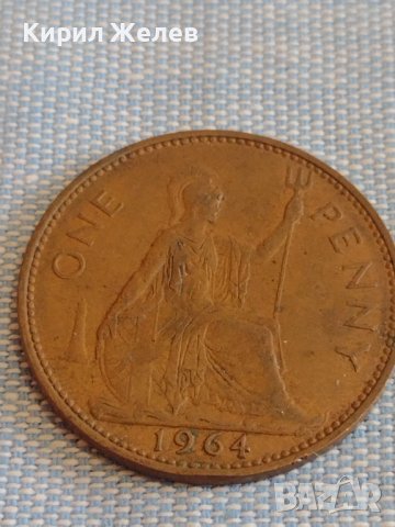 Две монети 1 пени 1961г. / 1 пени 1964г. Англия Елизабет втора за КОЛЕКЦИОНЕРИ 39778, снимка 7 - Нумизматика и бонистика - 44431059