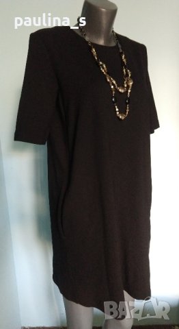 Маркова рокля тип туника с джобове "H&M" basic / голям размер , снимка 2 - Рокли - 42414161