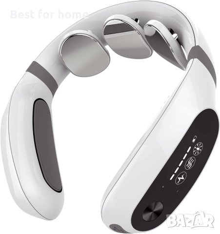 HEZHENG Висококачествен Електроимпулсен EMS масажор за врата с регулируема топлина