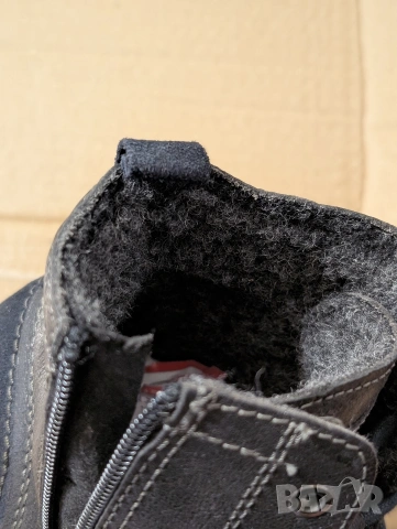 боти от естествена кожа с вълнен хастар S.Oliver номер 45 , снимка 8 - Мъжки боти - 53359791