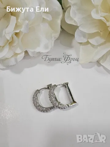 Обеци стомана D, снимка 4 - Обеци - 48277295