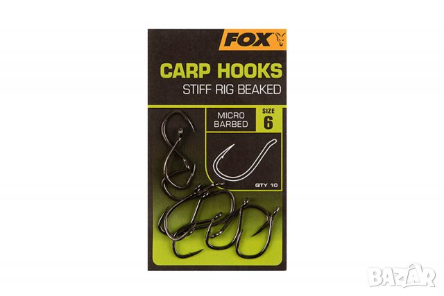 Куки Fox Carp Hooks 2,4,6, снимка 4 - Такъми - 35592913