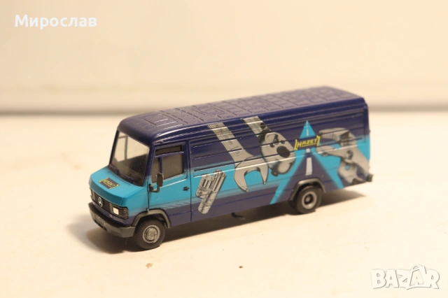 HERPA 1/87 H0 MERCEDES BENZ 609 711 HAZET КОЛИЧКА МОДЕЛ, снимка 6 - Колекции - 54316726