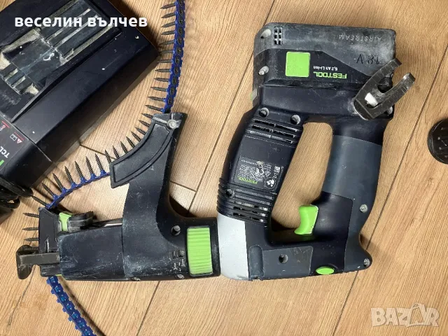 Festool перфоратор батерия винтоверт гипскартон зарядно, снимка 8 - Други инструменти - 49105491