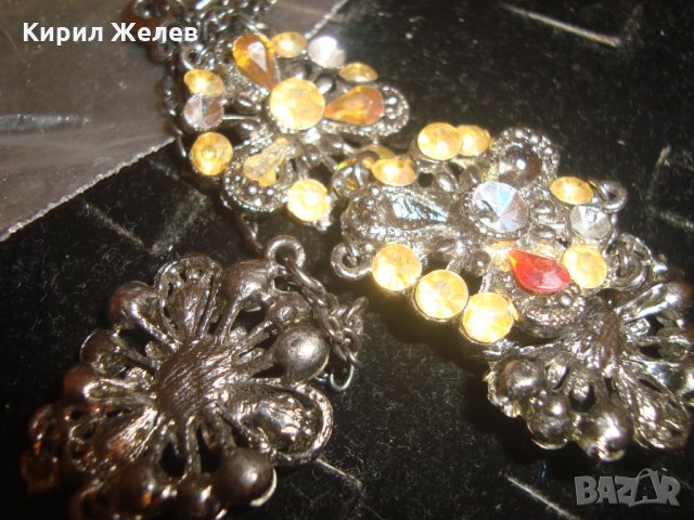 ВИНТИДЖ БРОНЗОВИ АРТ ВИСУЛКИ за УКРАШЕНИЯ с КРАСИВИ КАМЪНИ 3923, снимка 5 - Други - 30635934