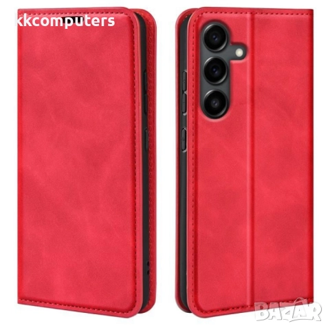Samsung Galaxy S25 FE Retro-skin Magnetic Кожен Калъф и Протектор, снимка 5 - Калъфи, кейсове - 51831873