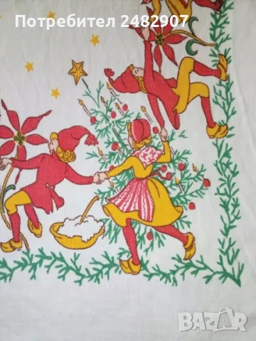 Малка Коледна покривка, снимка 4 - Покривки за маси - 49230698