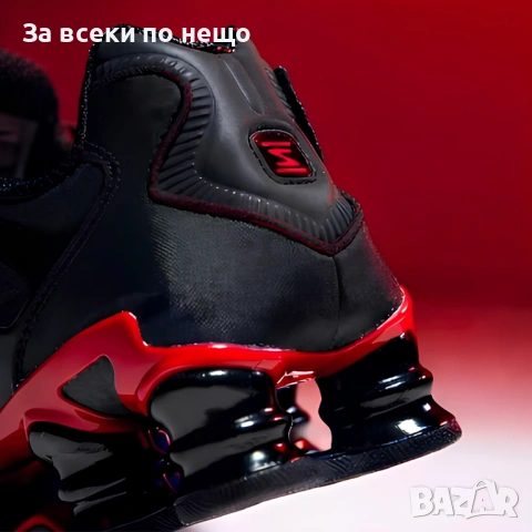 Nike Shox TL Мъжки Маратонки С Кутия👟Мъжки Спортни Обувки Черно и Червено Код S411, снимка 4 - Маратонки - 53265661