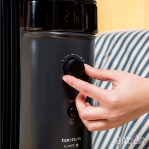 Маслен радиатор Taurus Agadir Malbork 1500W/2500W– мощно отопление с ECO режим, програмируем таймер , снимка 3 - Друга електроника - 51926142