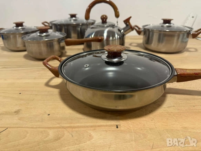 Професионален комплект тенджери Zeiplteir - 12 части, снимка 6 - Други стоки за дома - 51864513