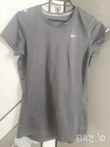 Дамска тениска найк сива, снимка 2 - Тениски - 39827948