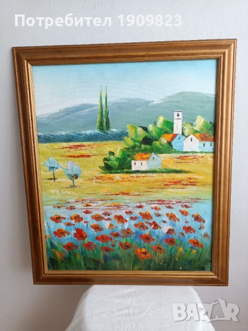 Голяма маслена картина , снимка 3 - Картини - 51210956