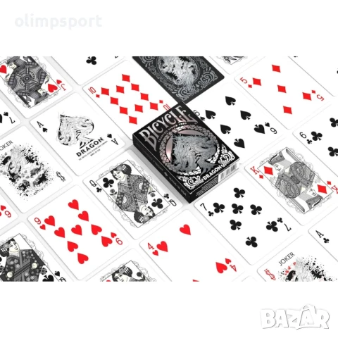 Карти за игра Bicycle Black Dragon , снимка 3 - Карти за игра - 51226883