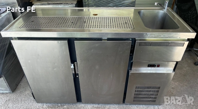 Хладилна барова маса шкаф с мивка професионална 