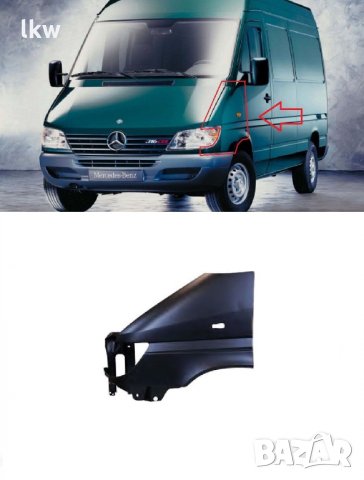 Преден калник за MERCEDES SPRINTER 2000 -2006 Шоф. или Пасаж. страна