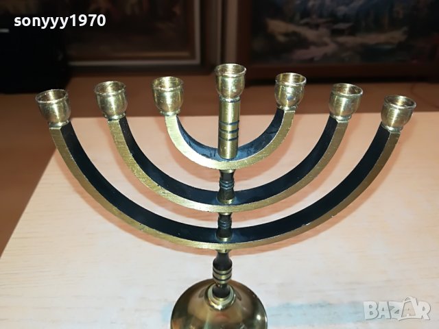 евреиски свещник-внос швеция 2405221414, снимка 10 - Антикварни и старинни предмети - 36861036