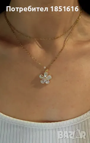 Двуредов синджири от неръждаема стомана с висулка., снимка 3 - Колиета, медальони, синджири - 48052778