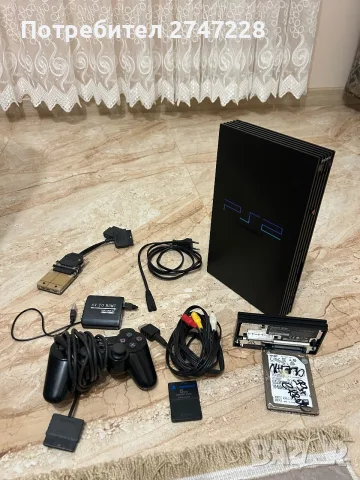 ХАКНАТА PS2 FAT С МНОГО ИГРИ 160GB HDD