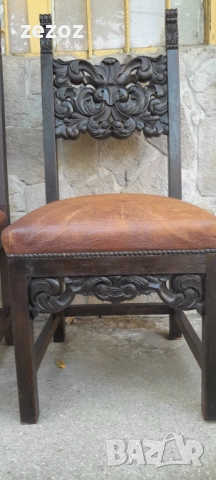 Столове-антикварни-2бр.№030, снимка 6 - Столове - 52489173