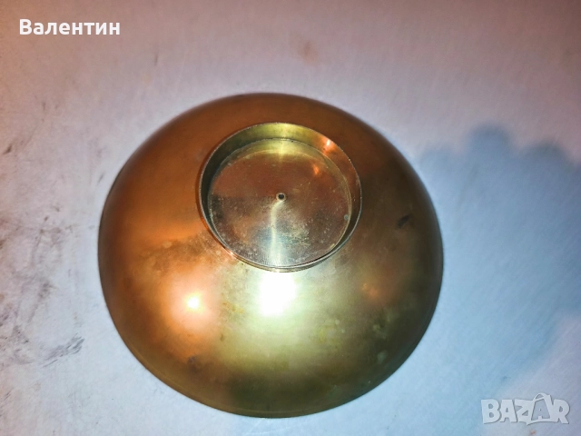 Декоративна месингова чиния , снимка 4 - Антикварни и старинни предмети - 52541611