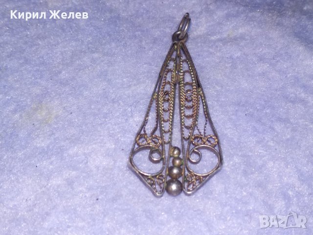 19 Век СРЕБЪРНА ВИСУЛКА РЕТРО МЕДАЛЬОН ФИЛИГРАННО СРЕБРО ВИСОКА ПРОБА РЪЧНА МАЙСТОРСКА РАБОТА 18105, снимка 7 - Антикварни и старинни предмети - 39378828