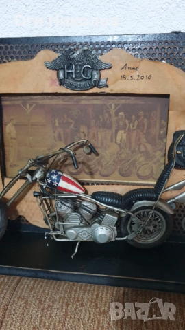Рокерски макет на Харли, снимка 4 - Антикварни и старинни предмети - 52677476