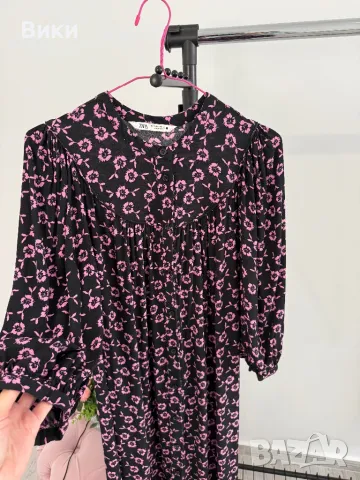 Дълга рокля на Zara в размер S, снимка 6 - Рокли - 48511314