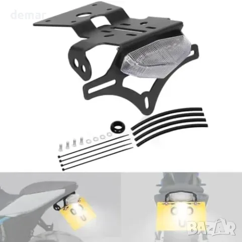 Plug&Play поставка за заден номер + LED стоп за Suzuki GSX8R/GSX8S, снимка 7 - Части - 55827417