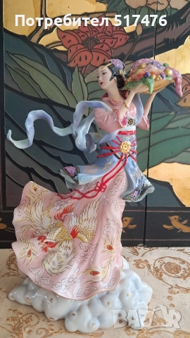 Порцеланова фигура" Maku" Franklin mint , снимка 2 - Антикварни и старинни предмети - 51789449