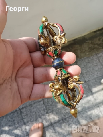 Красива бронзова варджа-387, снимка 4 - Колекции - 51613422
