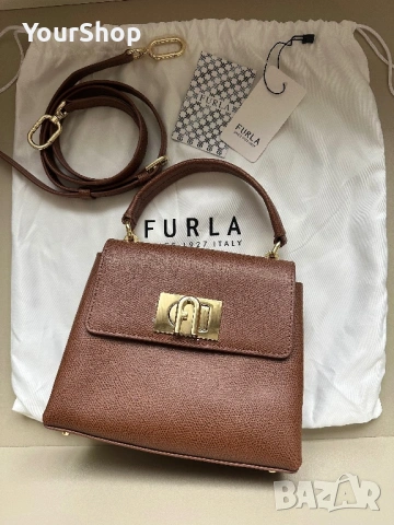 Дамска чанта Furla 1927 в кафяв цвят