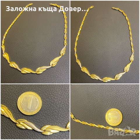 Златен Ланец синджир златни обеци златно ланче 14 к 585 gold zlato zlatni , снимка 9 - Колиета, медальони, синджири - 35165282