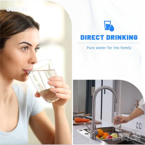 DAYONE 3 в 1 кухненски смесител с две ръкохватки, 360°, снимка 8 - Смесители - 49242543