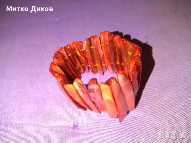 Гривна  от седеф като нова, снимка 6 - Гривни - 49923535