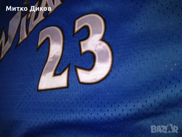 Майкъл Джордан баскетболна тениска Найк №23 Вашингтон Визардс винтидж размер С, снимка 4 - Баскетбол - 33831975