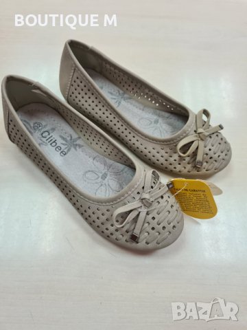 31 и 32н. Нови летни балеринки на Clibee в сиво, снимка 1