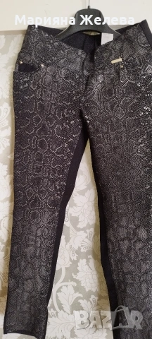 Дамски панталон с принт, снимка 9 - Панталони - 54306152
