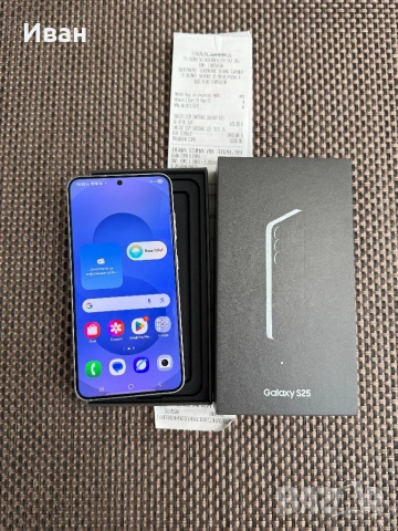 НОВ*41лв/м SAMSUNG GALAXY S25 / Icyblue / 12/256GB, снимка 2 - Samsung - 53016592