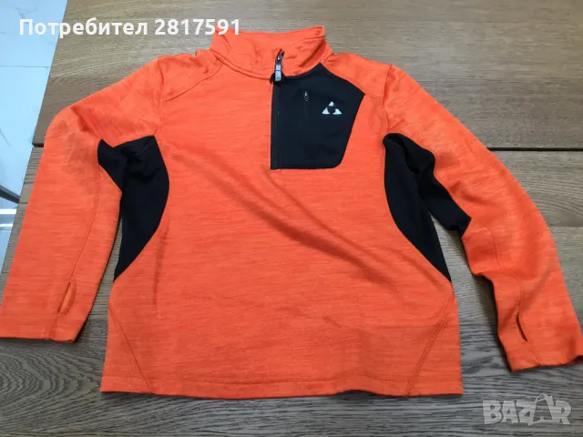 Детски спортен суичер Gerry, оранжево и черно, размер 10-12, снимка 1