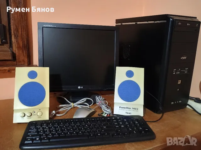 Компютър+монитор+колонки+клавиатура+мишка, снимка 8 - За дома - 48616547